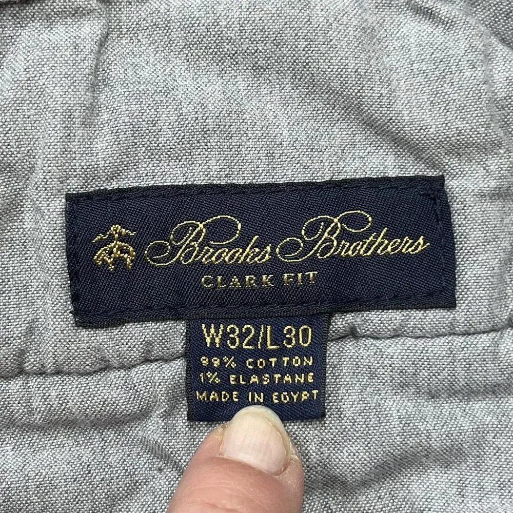 Brooks Brothers Clark Fit Corduroy Pants Mens 32X30 (32X28) Beige Stretch Casual